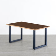 THE TABLE / リノリウム ブラック・ブラウン系 × Colored Steel 全8色　NATURE