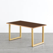 THE TABLE / リノリウム ブラック・ブラウン系 × Colored Steel 全8色　NATURE