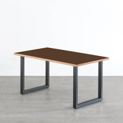 THE TABLE / リノリウム ブラック・ブラウン系 × Colored Steel 全8色　NATURE