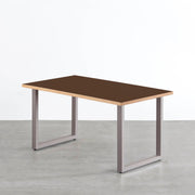THE TABLE / リノリウム ブラック・ブラウン系 × Colored Steel 全8色　NATURE