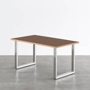 THE TABLE / リノリウム ブラック・ブラウン系 × Stainless