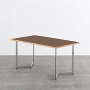 THE TABLE / リノリウム ブラック・ブラウン系 × Stainless