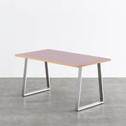 THE TABLE / リノリウム レッド・オレンジ系 × Stainless