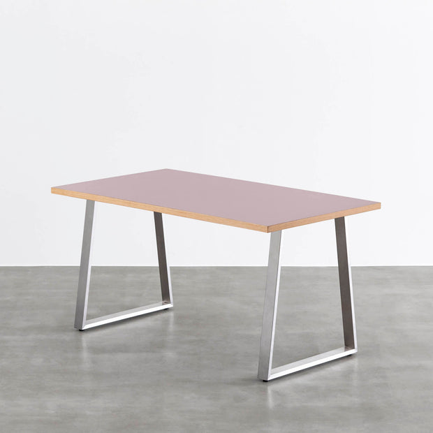 THE TABLE / リノリウム レッド・オレンジ系 × Stainless