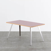 THE TABLE / リノリウム レッド・オレンジ系 × Stainless