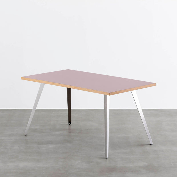 THE TABLE / リノリウム レッド・オレンジ系 × Stainless