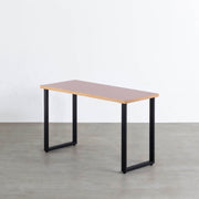 THE TABLE / リノリウム レッド・オレンジ系 × Black Steel