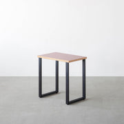 THE TABLE / コンパクトデスク リノリウム 全32色 × Black Steel