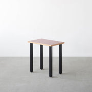 THE TABLE / コンパクトデスク リノリウム 全32色 × Black Steel