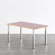 THE TABLE / リノリウム レッド・オレンジ系 × Stainless