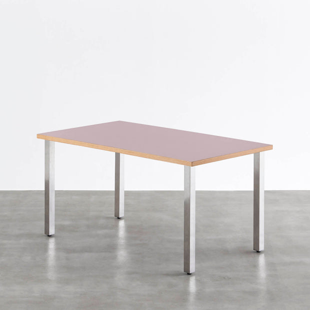 THE TABLE / リノリウム レッド・オレンジ系 × Stainless