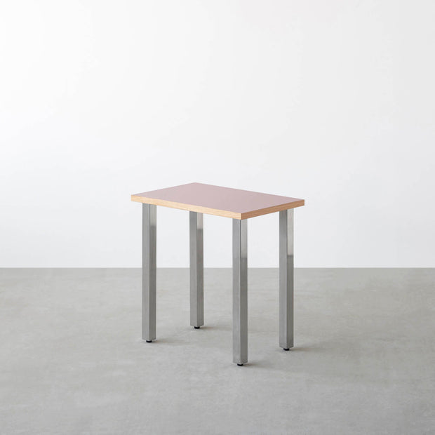 THE TABLE / コンパクトデスク リノリウム 全32色 × Stainless