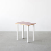 THE TABLE / コンパクトデスク リノリウム 全32色 × White Steel