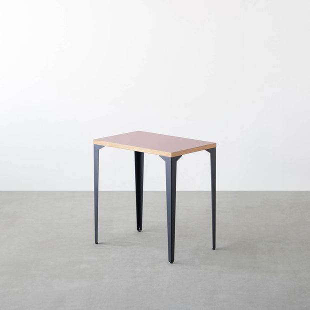 THE TABLE / コンパクトデスク リノリウム 全32色 × Black Steel