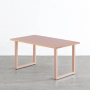 THE TABLE / リノリウム レッド・オレンジ系 × Colored Steel 全8色　NATURE