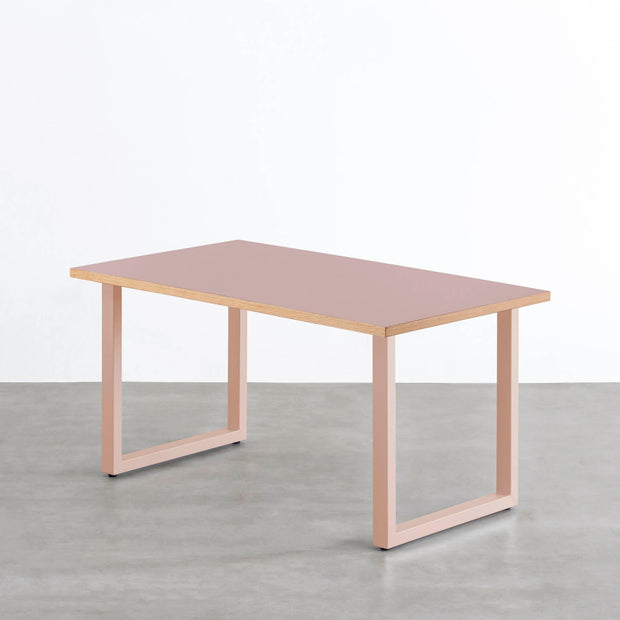 THE TABLE / リノリウム レッド・オレンジ系 × Colored Steel 全8色　NATURE