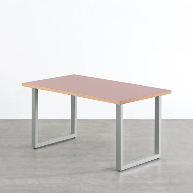 THE TABLE / リノリウム レッド・オレンジ系 × Colored Steel 全8色　NATURE