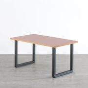 THE TABLE / リノリウム レッド・オレンジ系 × Colored Steel 全8色　NATURE