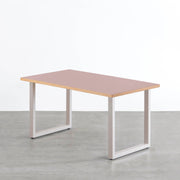 THE TABLE / リノリウム レッド・オレンジ系 × Colored Steel 全8色　NATURE
