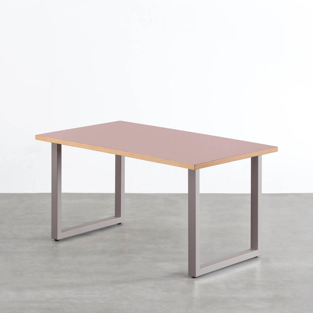 THE TABLE / リノリウム レッド・オレンジ系 × Colored Steel 全8色　NATURE