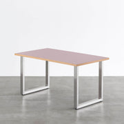 THE TABLE / リノリウム レッド・オレンジ系 × Stainless