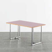 THE TABLE / リノリウム レッド・オレンジ系 × Stainless