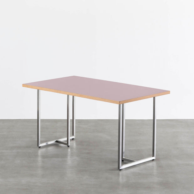 THE TABLE / リノリウム レッド・オレンジ系 × Stainless