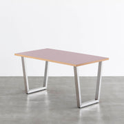 THE TABLE / リノリウム レッド・オレンジ系 × Stainless