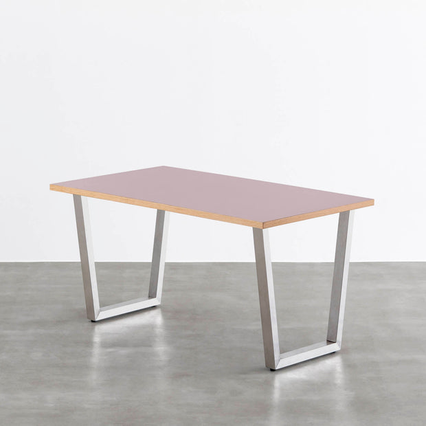 THE TABLE / リノリウム レッド・オレンジ系 × Stainless