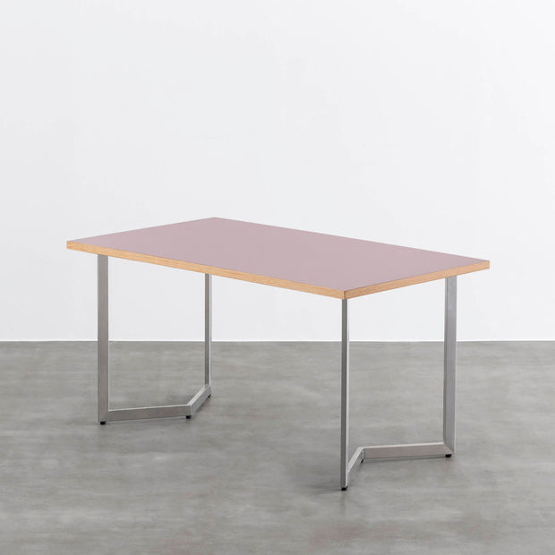 THE TABLE / リノリウム レッド・オレンジ系 × Stainless