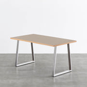 THE TABLE / リノリウム ブラック・ブラウン系 × Stainless
