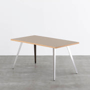 THE TABLE / リノリウム ブラック・ブラウン系 × Stainless