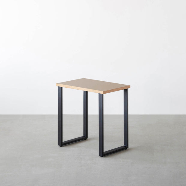 THE TABLE / コンパクトデスク リノリウム 全32色 × Black Steel