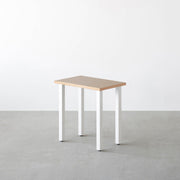 THE TABLE / コンパクトデスク リノリウム 全32色 × White Steel