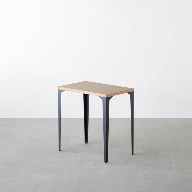 THE TABLE / コンパクトデスク リノリウム 全32色 × Black Steel