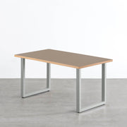 THE TABLE / リノリウム ブラック・ブラウン系 × Colored Steel 全8色　NATURE