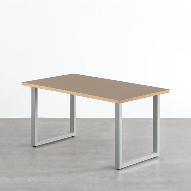 THE TABLE / リノリウム ブラック・ブラウン系 × Colored Steel 全8色　NATURE