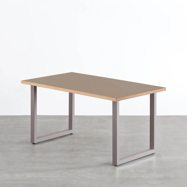 THE TABLE / リノリウム ブラック・ブラウン系 × Colored Steel 全8色　NATURE