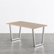 THE TABLE / リノリウム ブラック・ブラウン系 × Stainless
