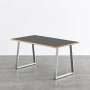 THE TABLE / リノリウム ブラック・ブラウン系 × Stainless