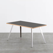THE TABLE / リノリウム ブラック・ブラウン系 × Stainless