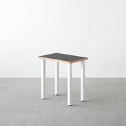 THE TABLE / コンパクトデスク リノリウム 全32色 × White Steel