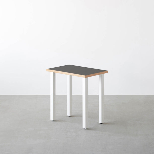 THE TABLE / コンパクトデスク リノリウム 全32色 × White Steel