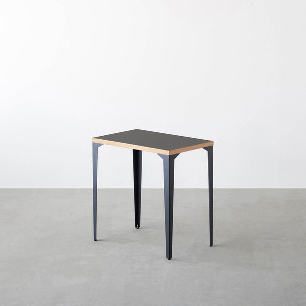 THE TABLE / コンパクトデスク リノリウム 全32色 × Black Steel