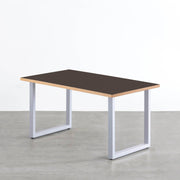 THE TABLE / リノリウム ブラック・ブラウン系 × Colored Steel 全8色　NATURE