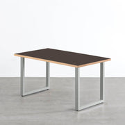 THE TABLE / リノリウム ブラック・ブラウン系 × Colored Steel 全8色　NATURE