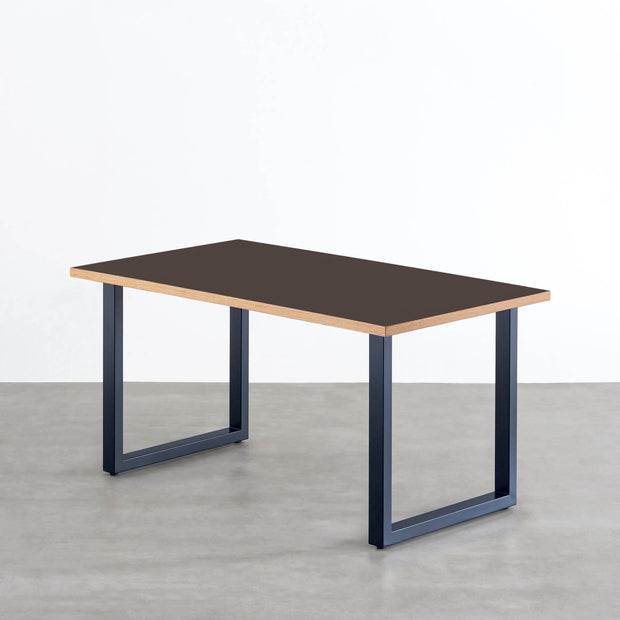 THE TABLE / リノリウム ブラック・ブラウン系 × Colored Steel 全8色　NATURE