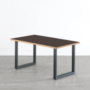 THE TABLE / リノリウム ブラック・ブラウン系 × Colored Steel 全8色　NATURE