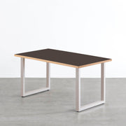 THE TABLE / リノリウム ブラック・ブラウン系 × Colored Steel 全8色　NATURE
