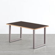 THE TABLE / リノリウム ブラック・ブラウン系 × Colored Steel 全8色　NATURE